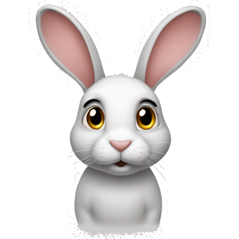 a rabbit with origo word on top of her emoji