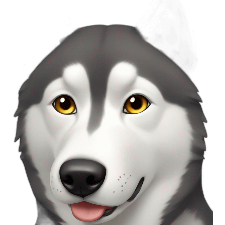 syberian husky emoji