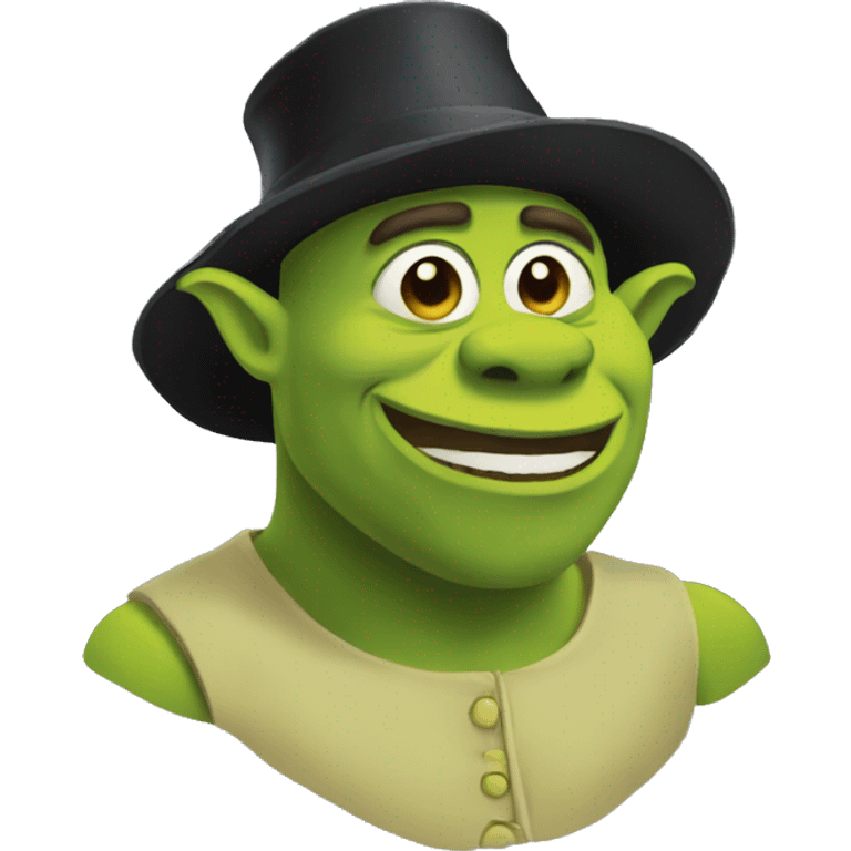 Shreck with hat emoji