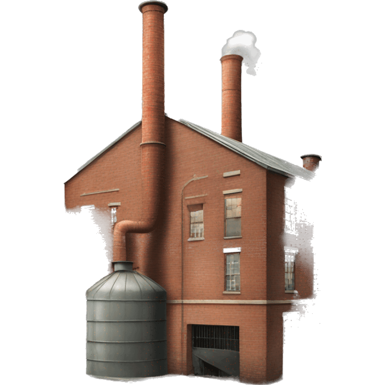 old factory with chimney emoji