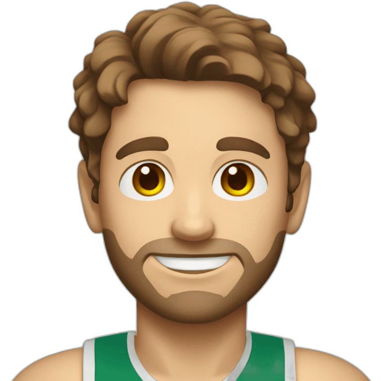 Young guy with brown hair playing pickleball emoji