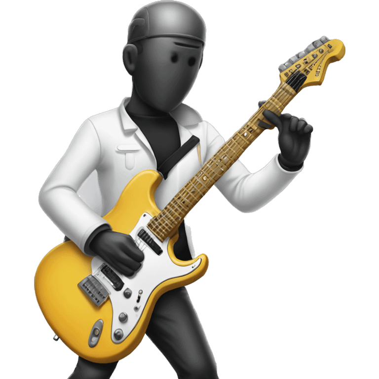 emoji man playing an electric guitar: Âvs emoji