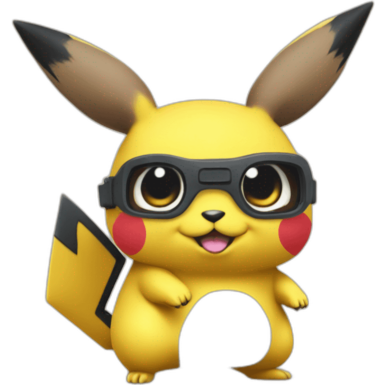 Pikacu qui joue a fortnite emoji