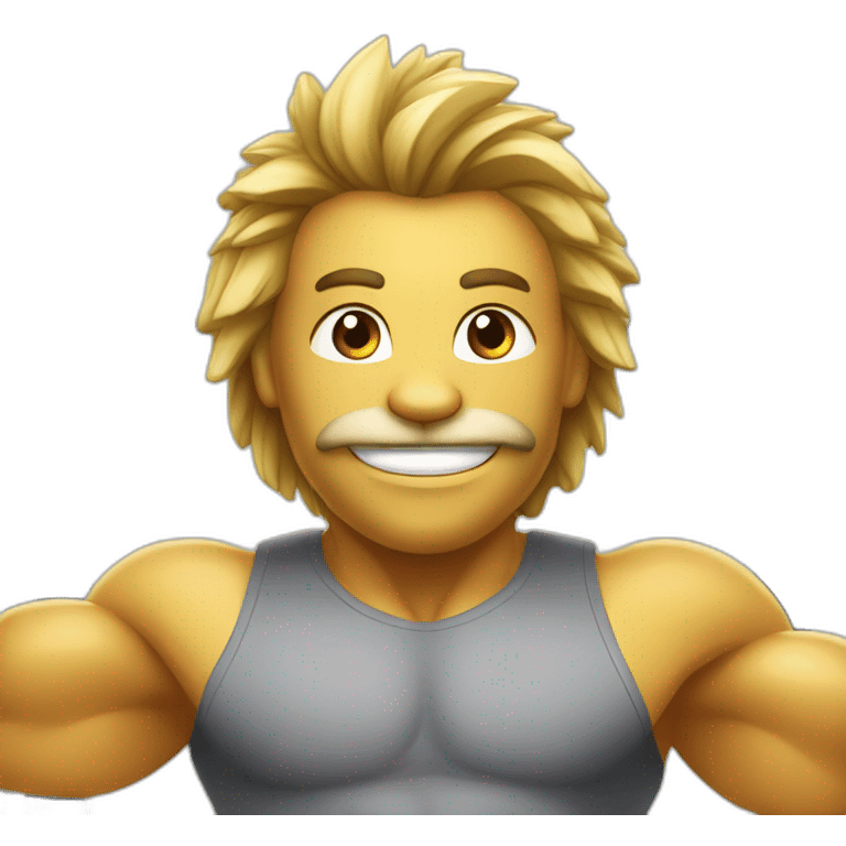 Löwe im Fitnessstudio emoji