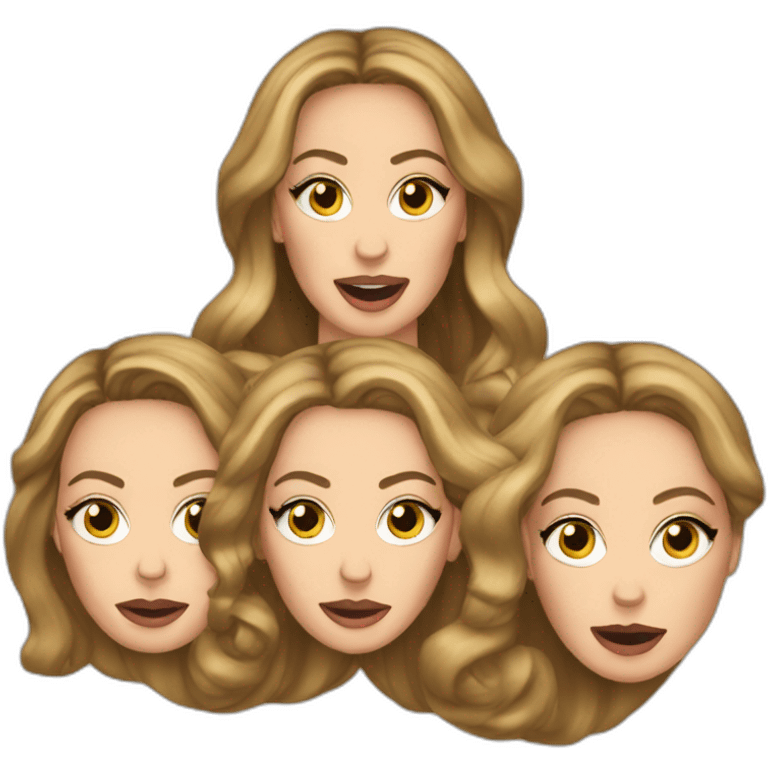 Adele singing with beyonce emoji