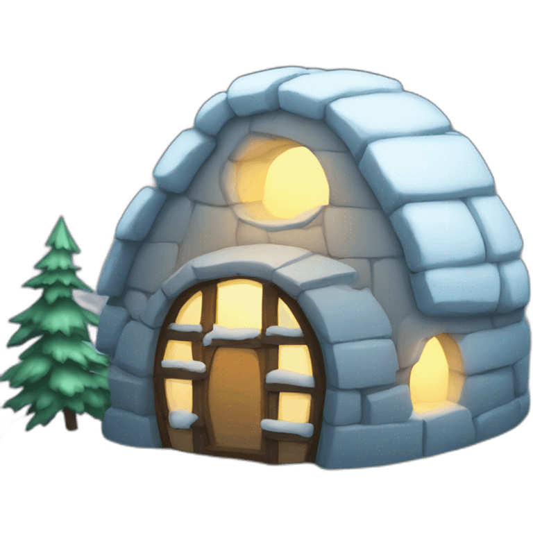 igloo moonlight emoji