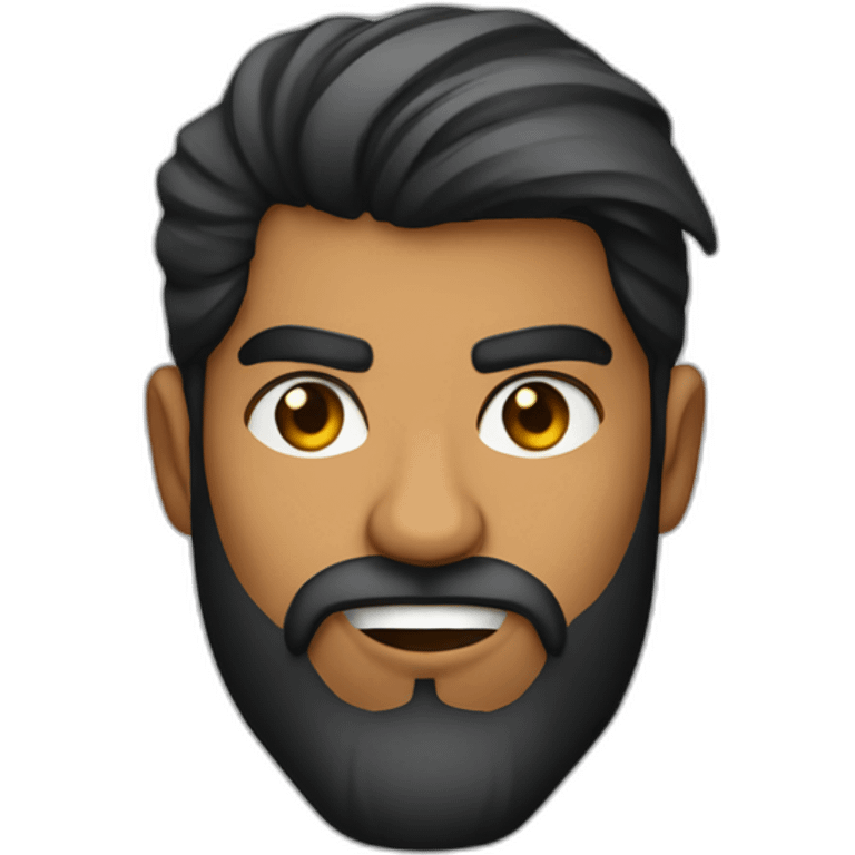 angry stylish sri lankan 25 year old with a beard emoji