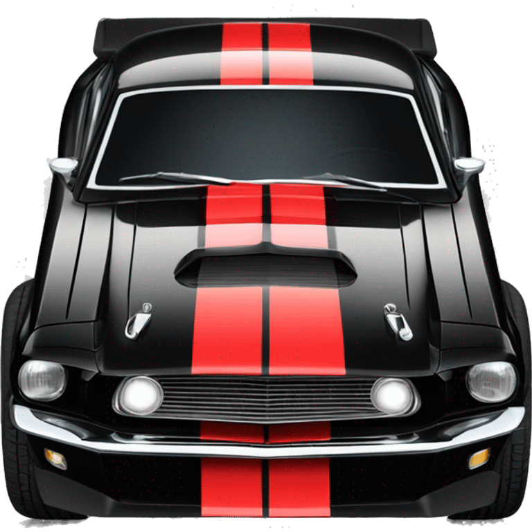 Black and red Shelby GT 500 emoji