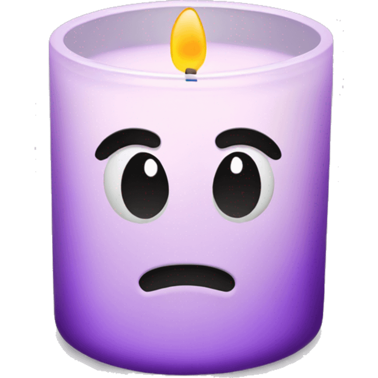 Lilac glass candle  emoji