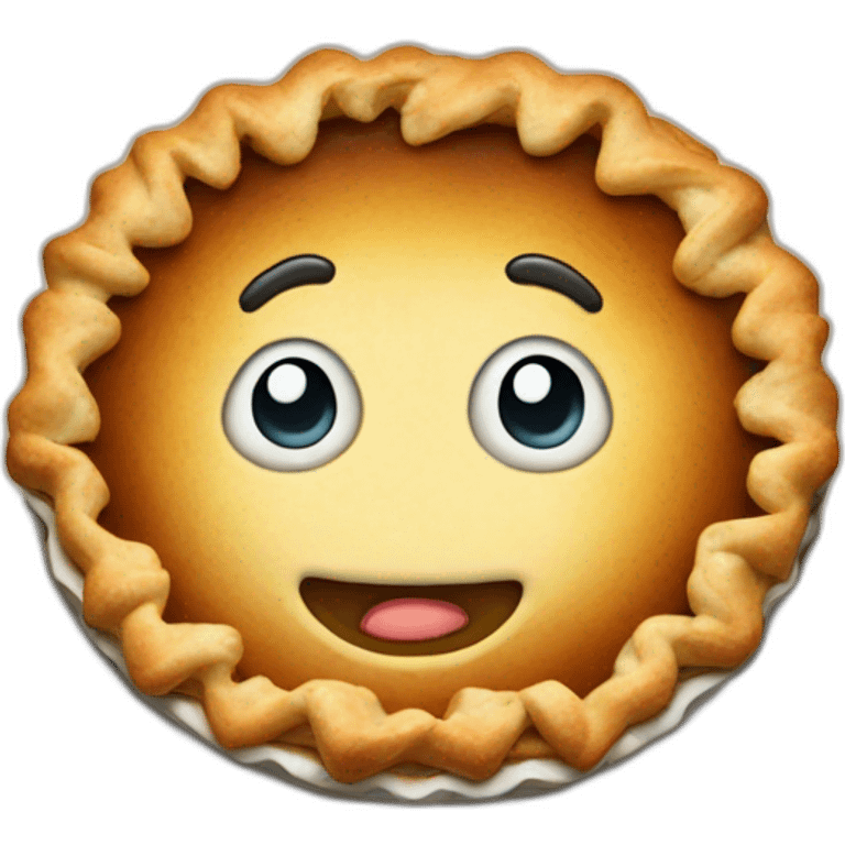 whole pie with steam emoji