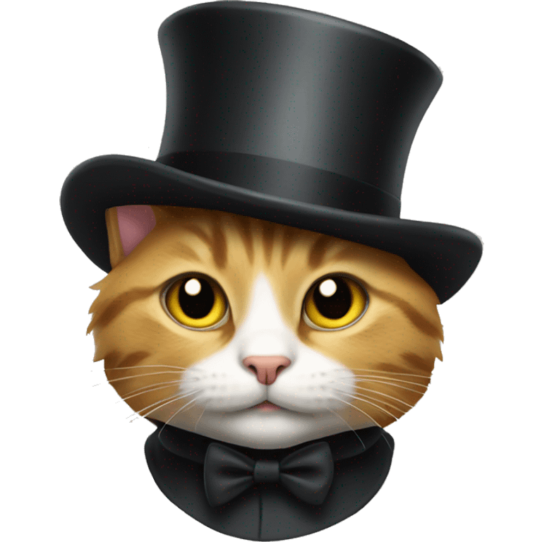 cat with top hat  emoji