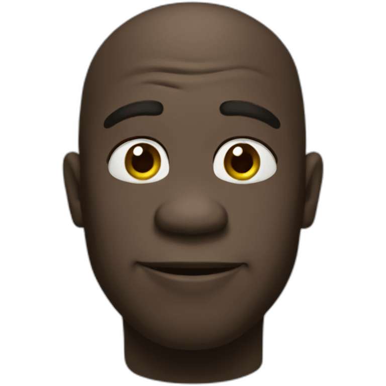 black shrek emoji