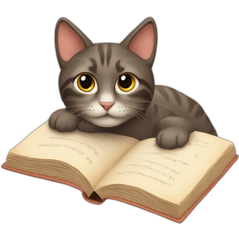 Cat book emoji