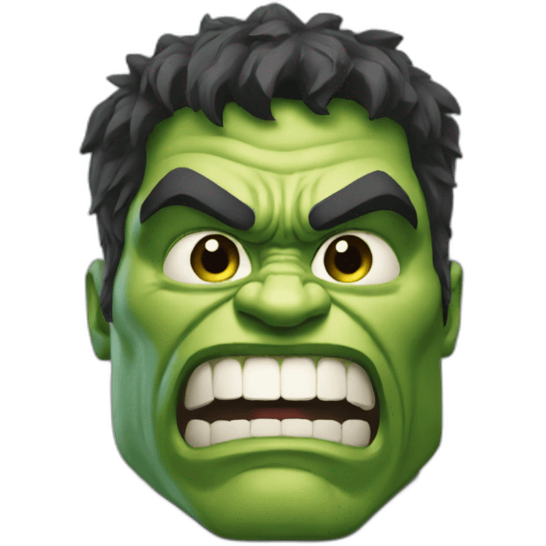 Hulk on phone emoji