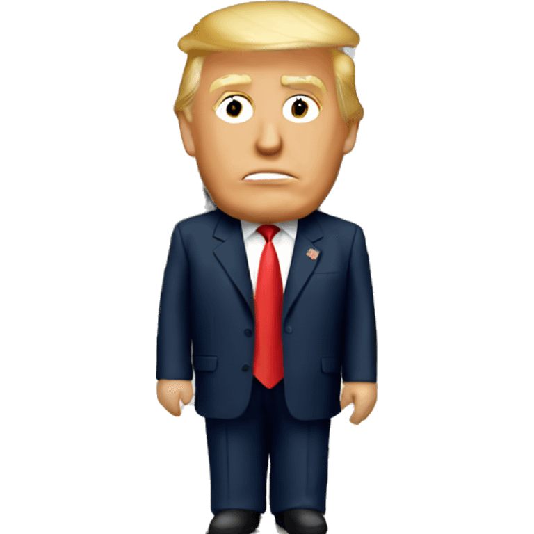 Trump in a White House emoji