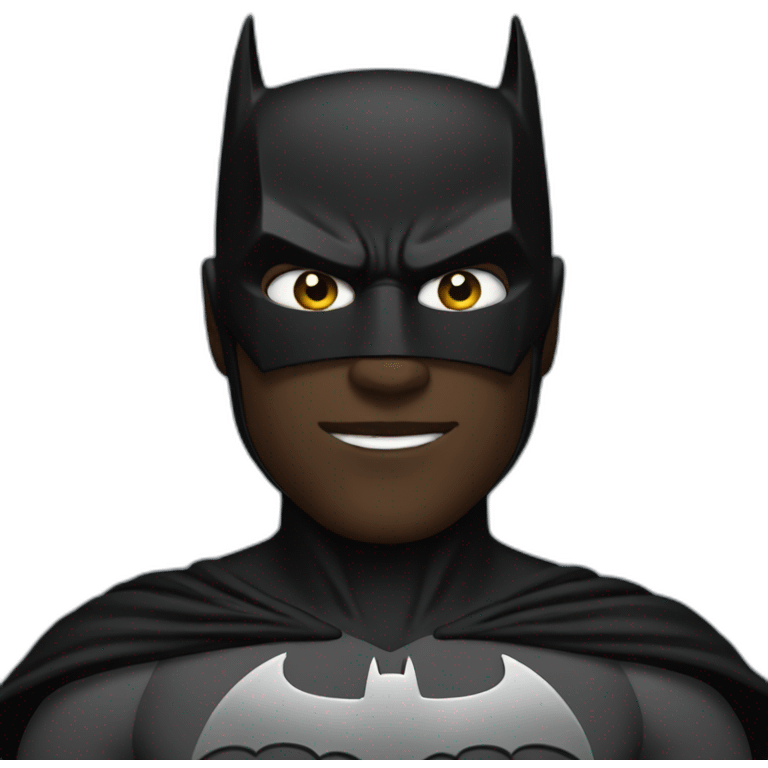 Black Batman emoji