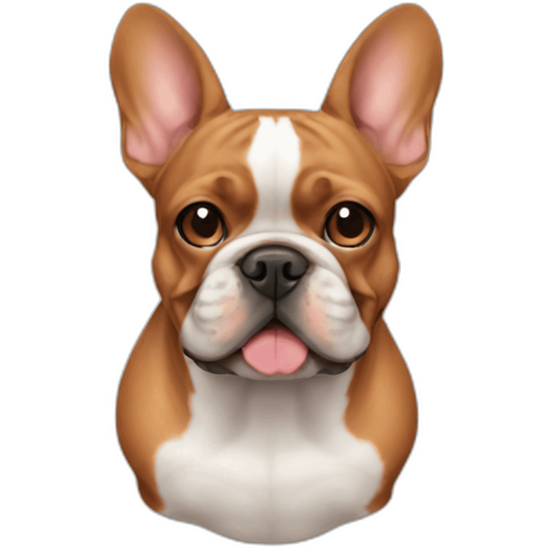 Red French bulldog emoji