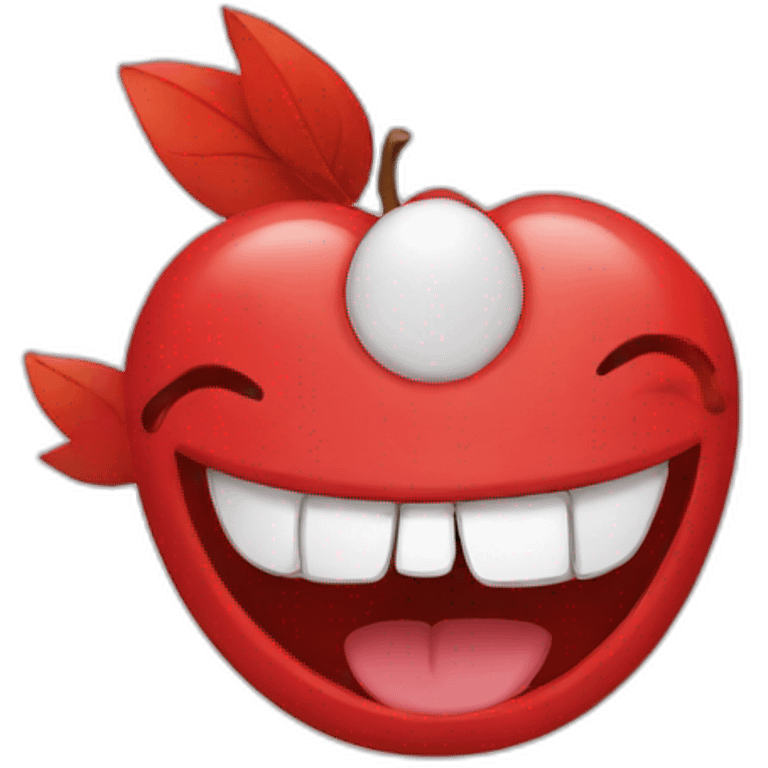 happy red livre emoji