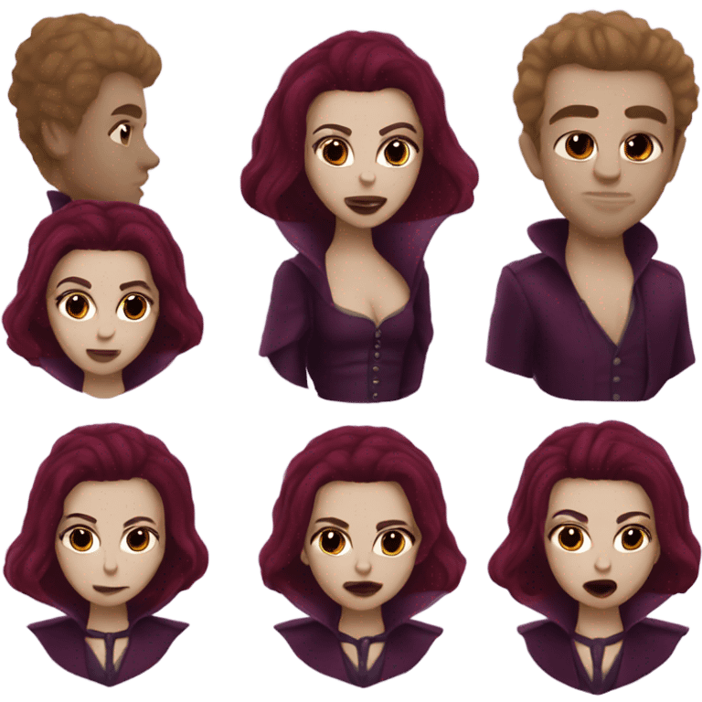 Vampire Twilight burgundy emoji