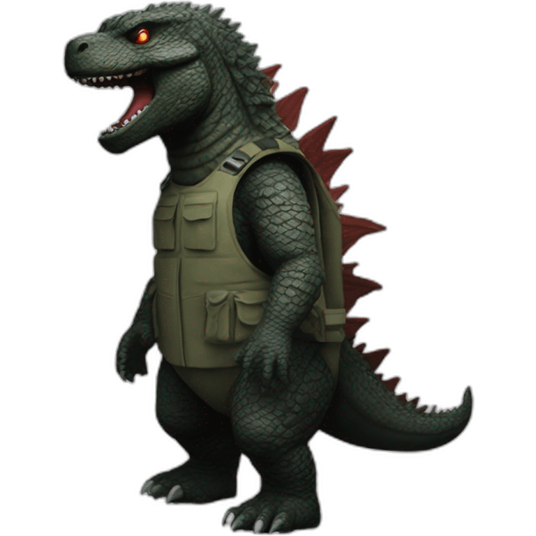 Suicide vest godzilla emoji