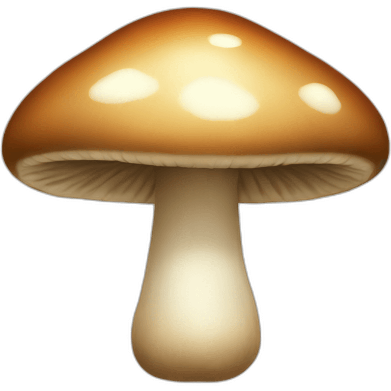 a brown mushroom emoji