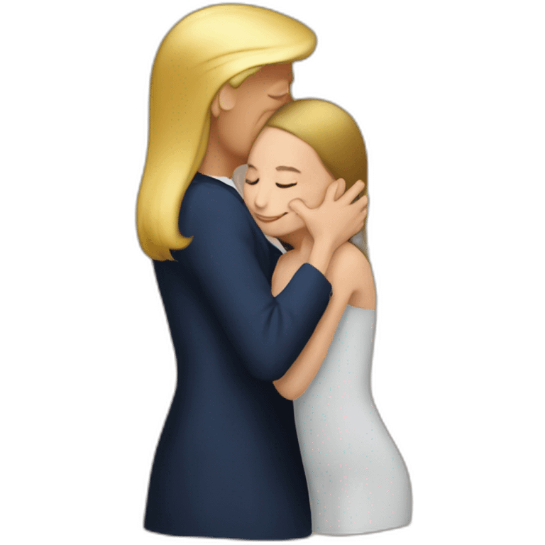 trump kissing his daughter, positivity, inclusiveness emoji