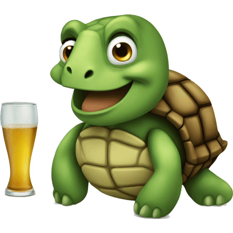 drunk turtle emoji