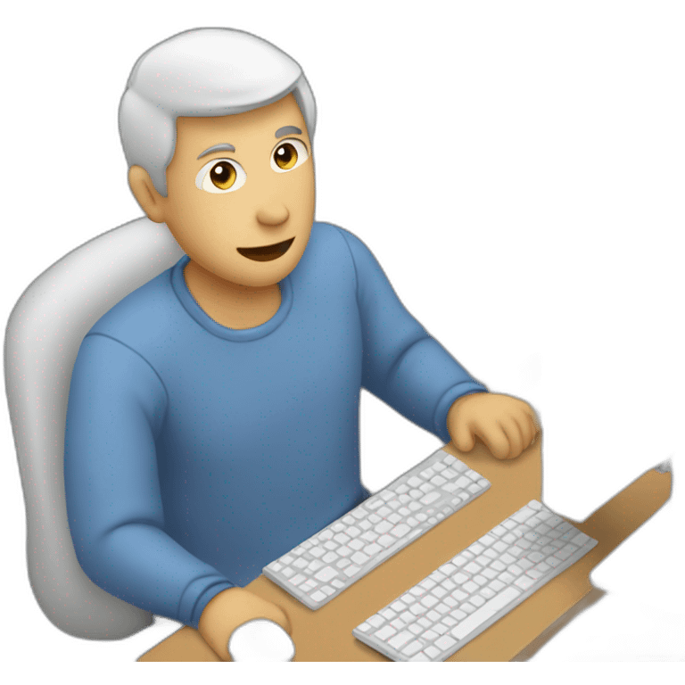 MAN ON COMPUUTER emoji