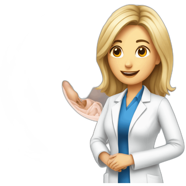 Posh-Radiologist-performing-breast-mri-to-woman emoji