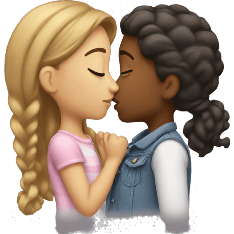 Girl kissing girl  emoji