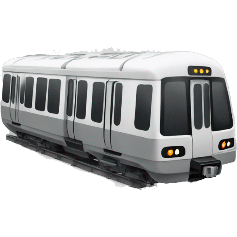 Grey metro train emoji