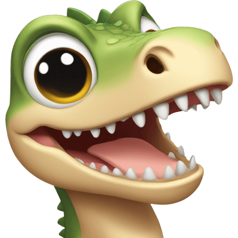 dinosaurio bebe sonriendo  emoji