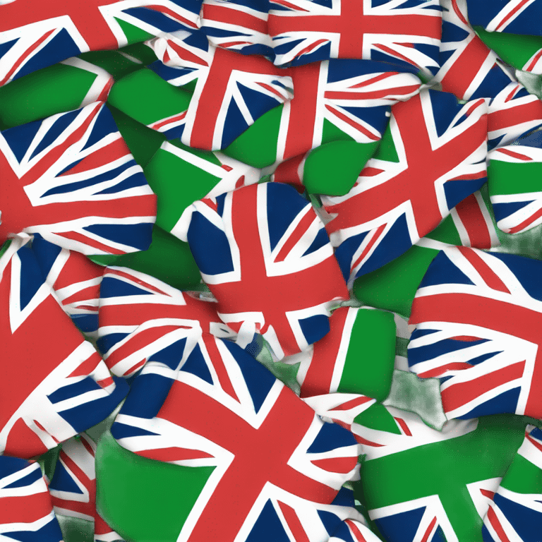 Union Jack but with green white and red emoji