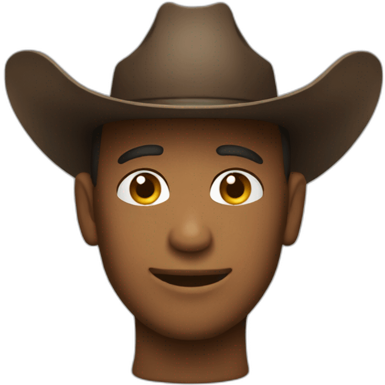 cowboy hat wearing a cowboy hat emoji