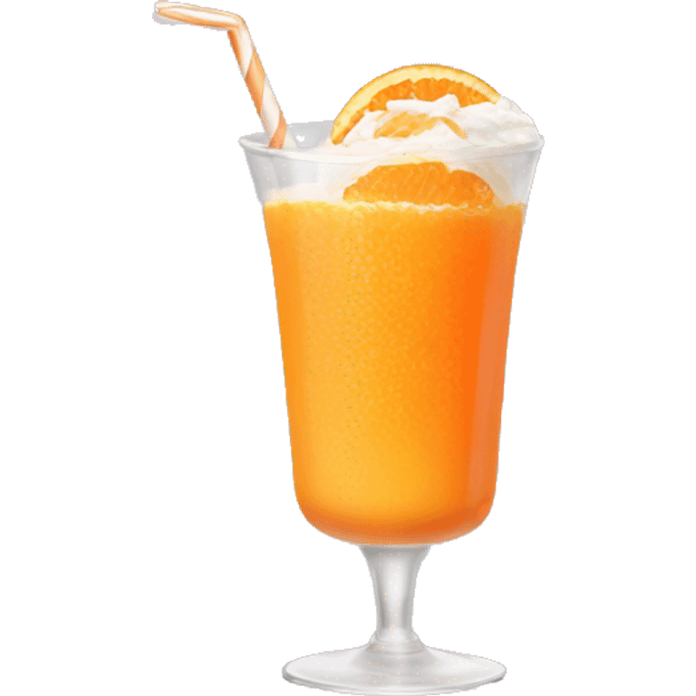 Orange creamsicle drink  emoji