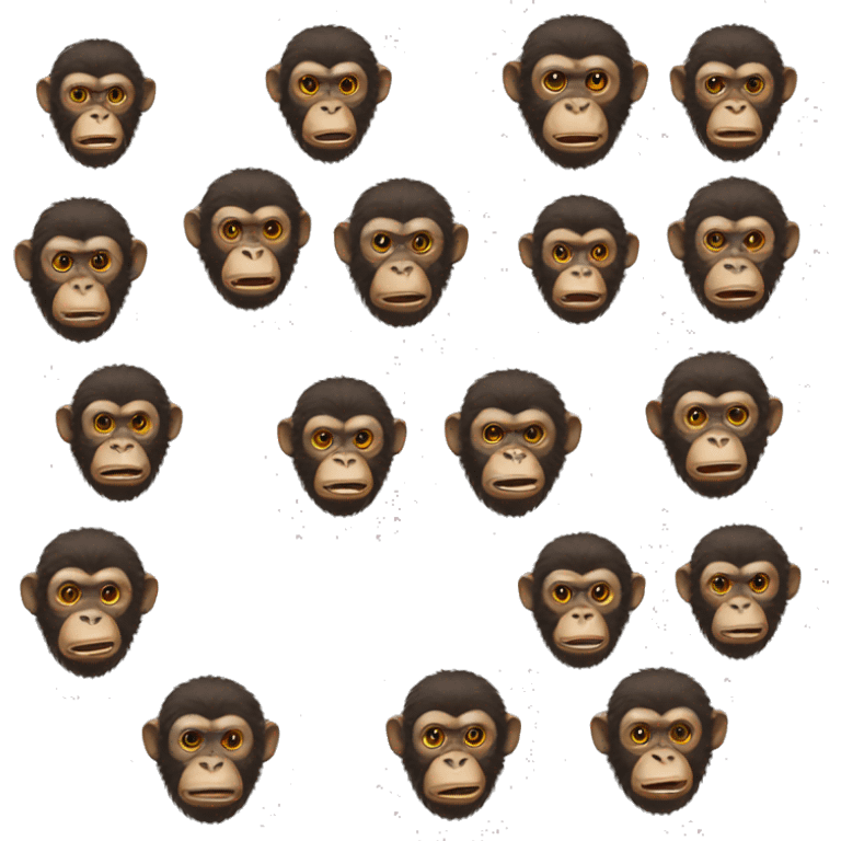 A Mexican ape emoji