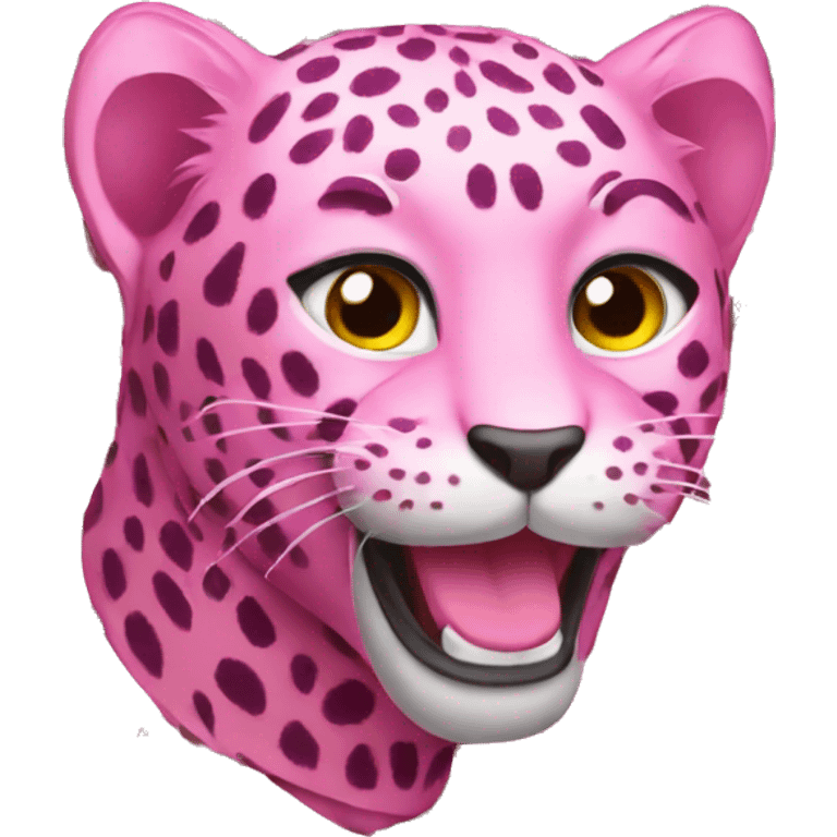 pink leopard emoji