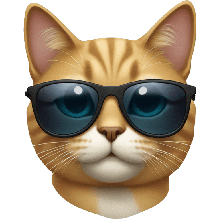 Cat wearing sunglasses  emoji