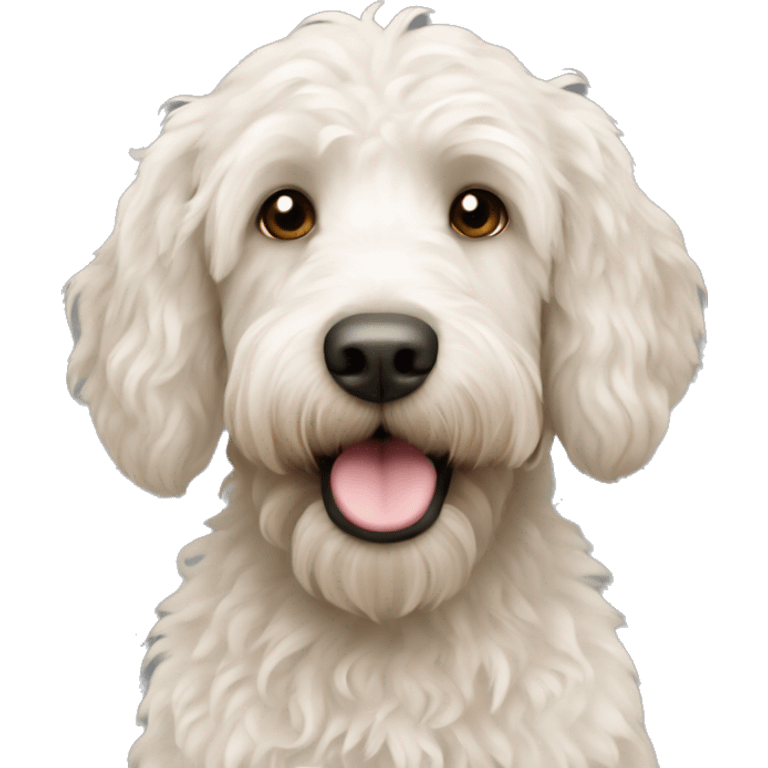 Labradoodle white emoji