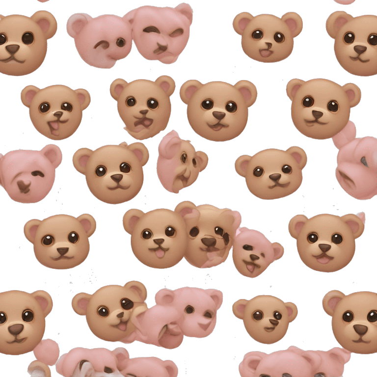 Teddy Baby pink  emoji