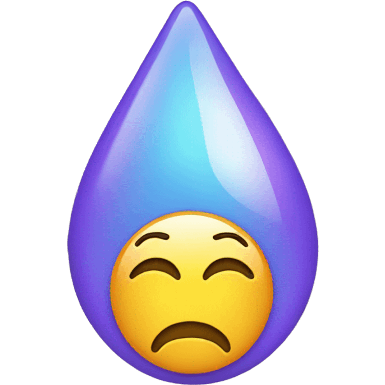 emoji with teardrop  emoji