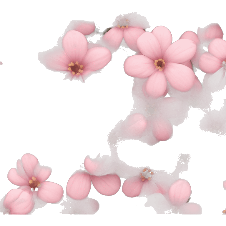 Light pink flowers emoji