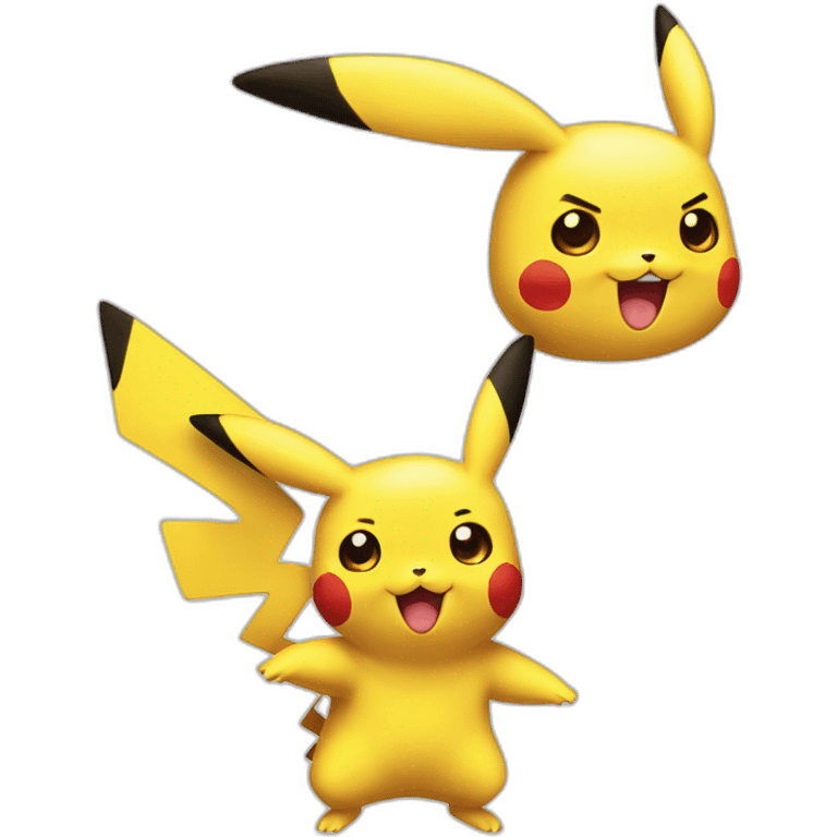 Pikachu énervé emoji