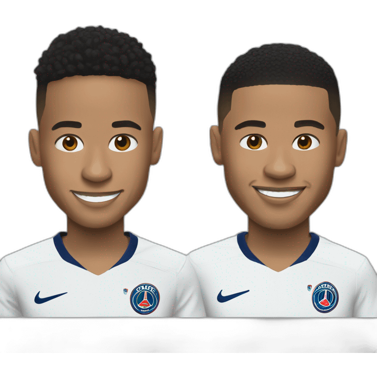 Neymar et Mbappé emoji