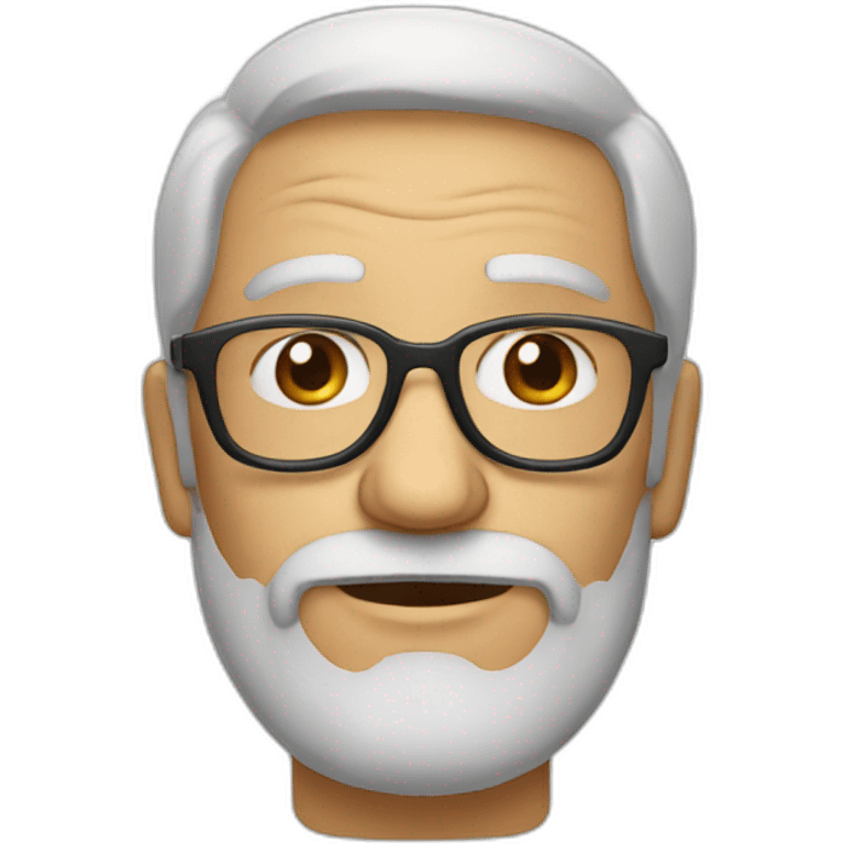 old man with glasses and a beard emoji