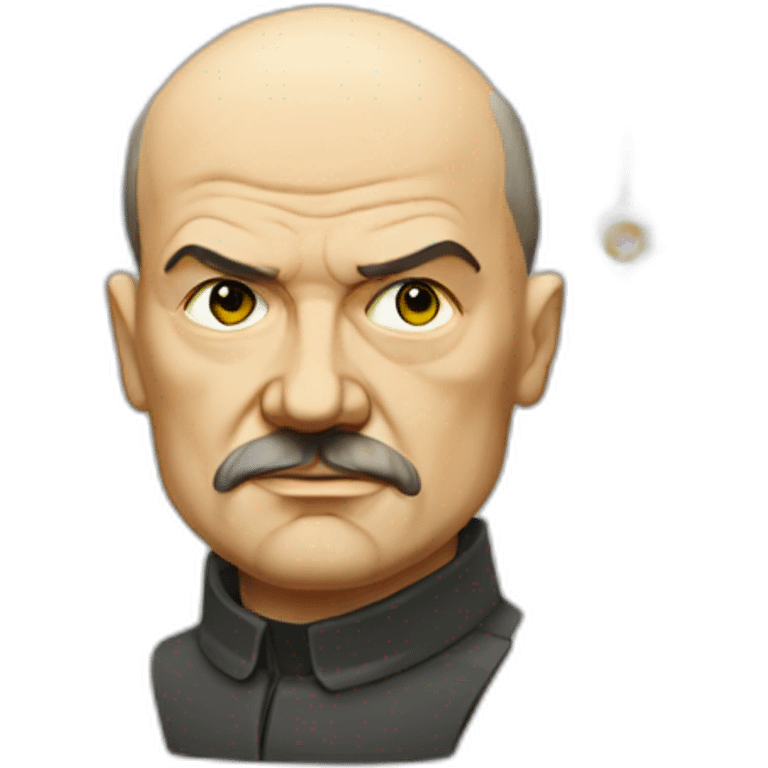 lenin with a laser eye emoji