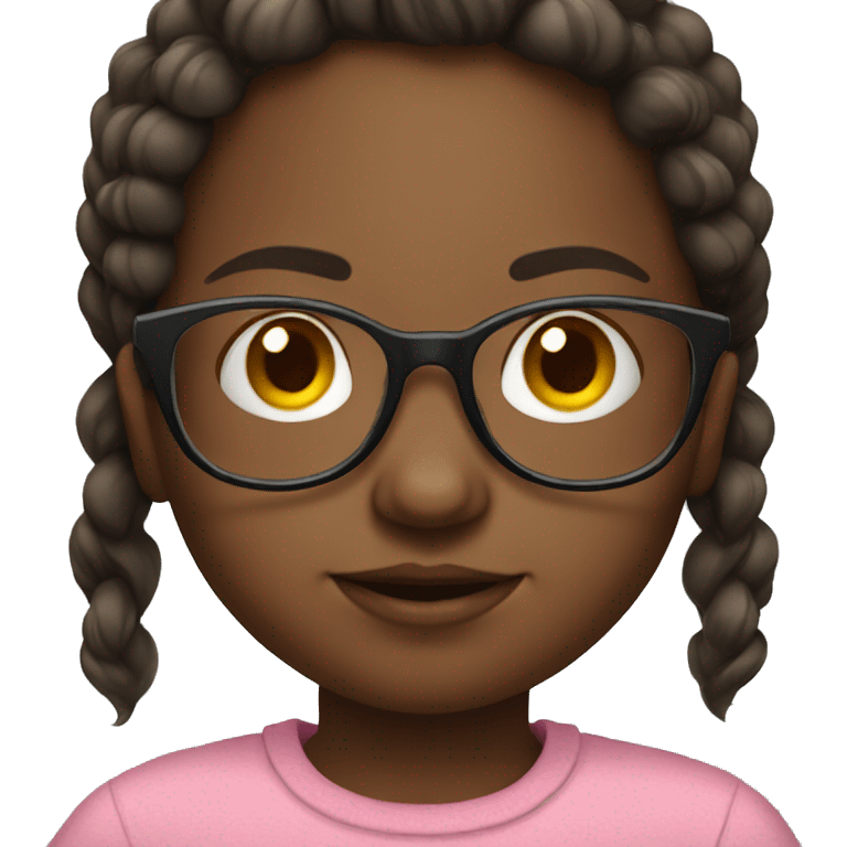 little girl with glasses emoji