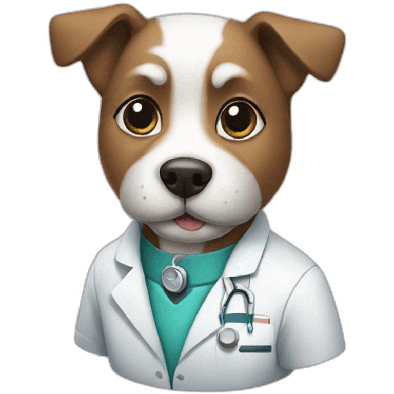 doctor-dog emoji