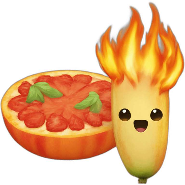 flamme-pastèque emoji