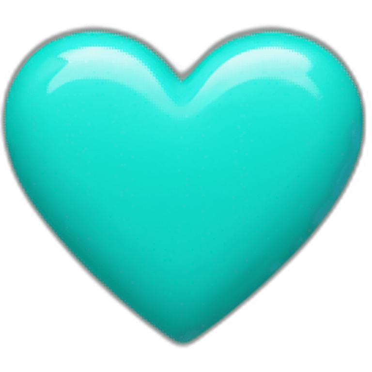 Coeur turquoise emoji